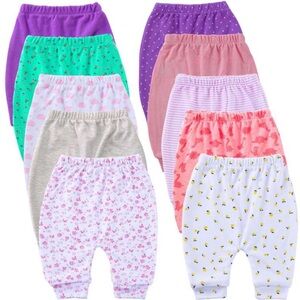 10 Pack of Baby Pants Colorful Baby Pants Set 3-6 Months